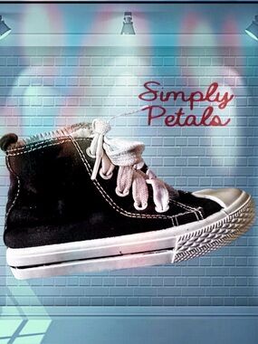 Toddler Black and White High-Top Sneaker by Simply Petals